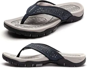 KIIU Mens Thong Sandals Indoor and Outdoor Beach Flip Flop