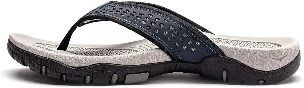 KIIU Mens Thong Sandals Indoor and Outdoor Beach Flip Flop