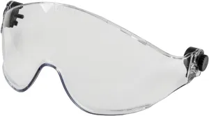 Klein Tools VISORCLR Clear Visor for Hard Hat and Safety Helmet, Low Profile, Impact Rated, Anti Fog, Scratch Resistant, Flip-Up, UV Protection