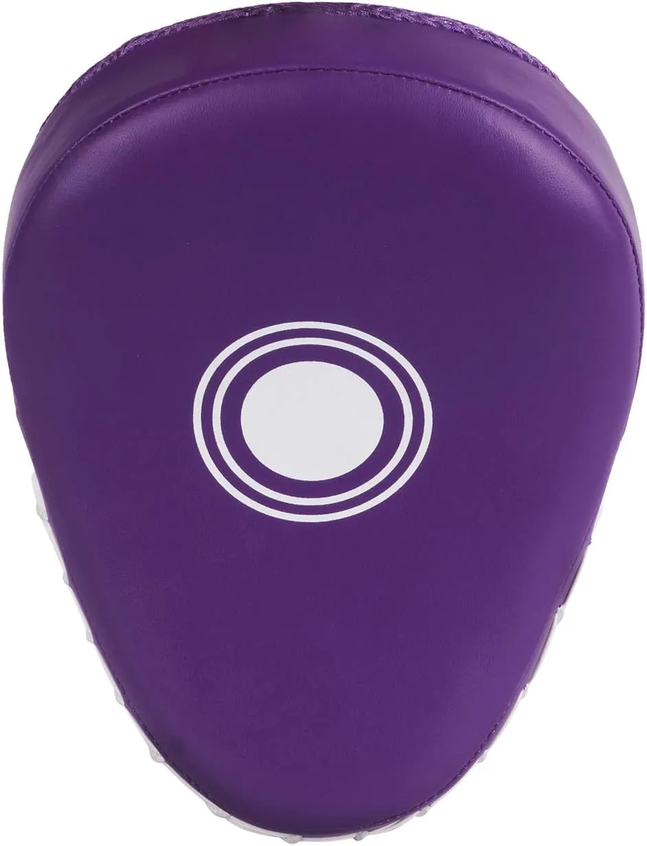 Kruzak Plain Punching Focus Mitts, Curved Hook and Jab Mitts for Muay Thai, MMA Training, Focus Pads for Boxing, Martial Arts, and Punching Target
