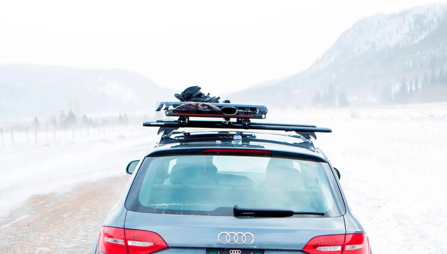 KUAT Grip 4 Durable Universal Car SUV Rooftop Crossbars Mounted Winter Sports Gear Hauling Transportation Slide-Out Locking Clamshell Rack, Fits 6 Skis/4 Snowboards - Gray with Orange Anodize