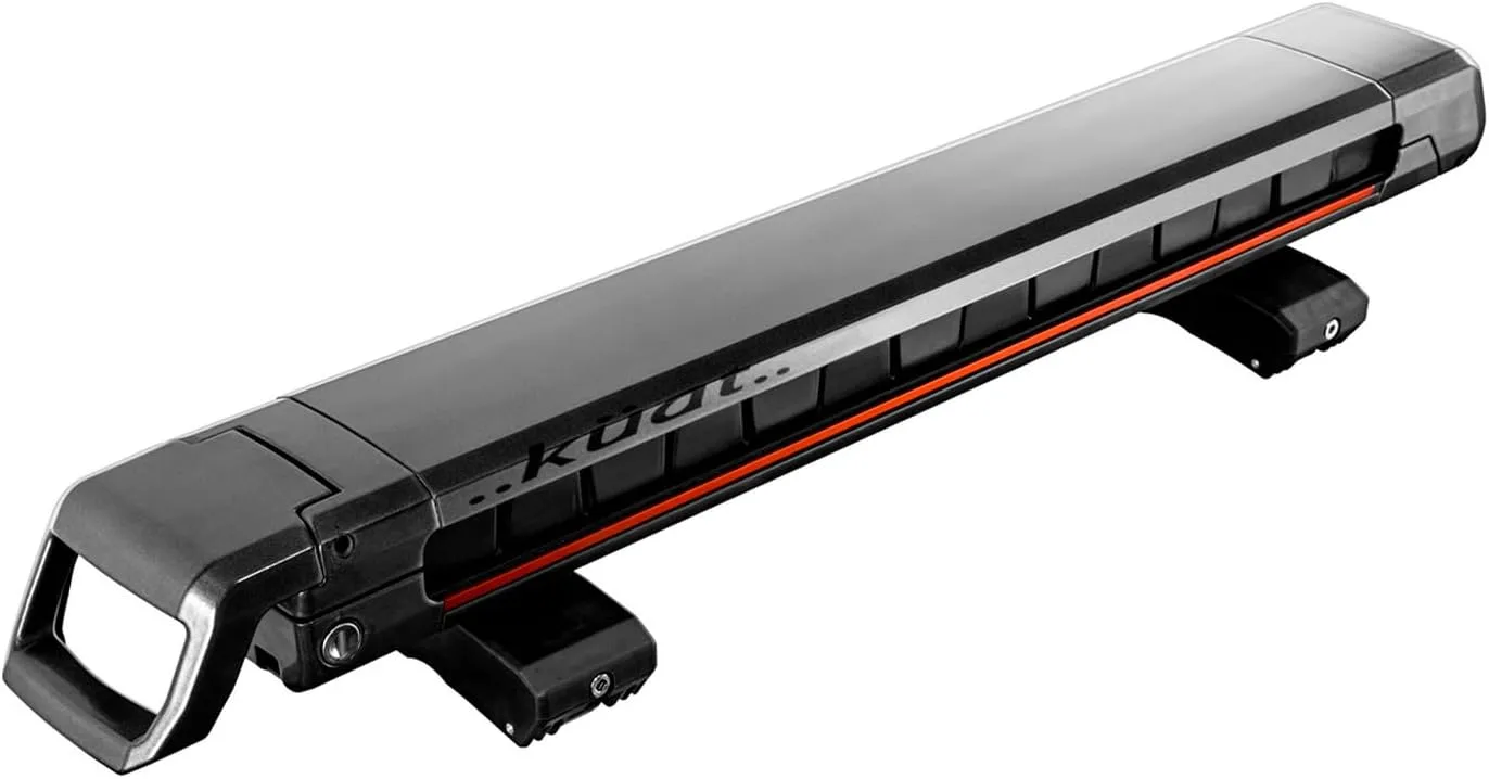 KUAT Grip 4 Durable Universal Car SUV Rooftop Crossbars Mounted Winter Sports Gear Hauling Transportation Slide-Out Locking Clamshell Rack, Fits 6 Skis/4 Snowboards - Gray with Orange Anodize