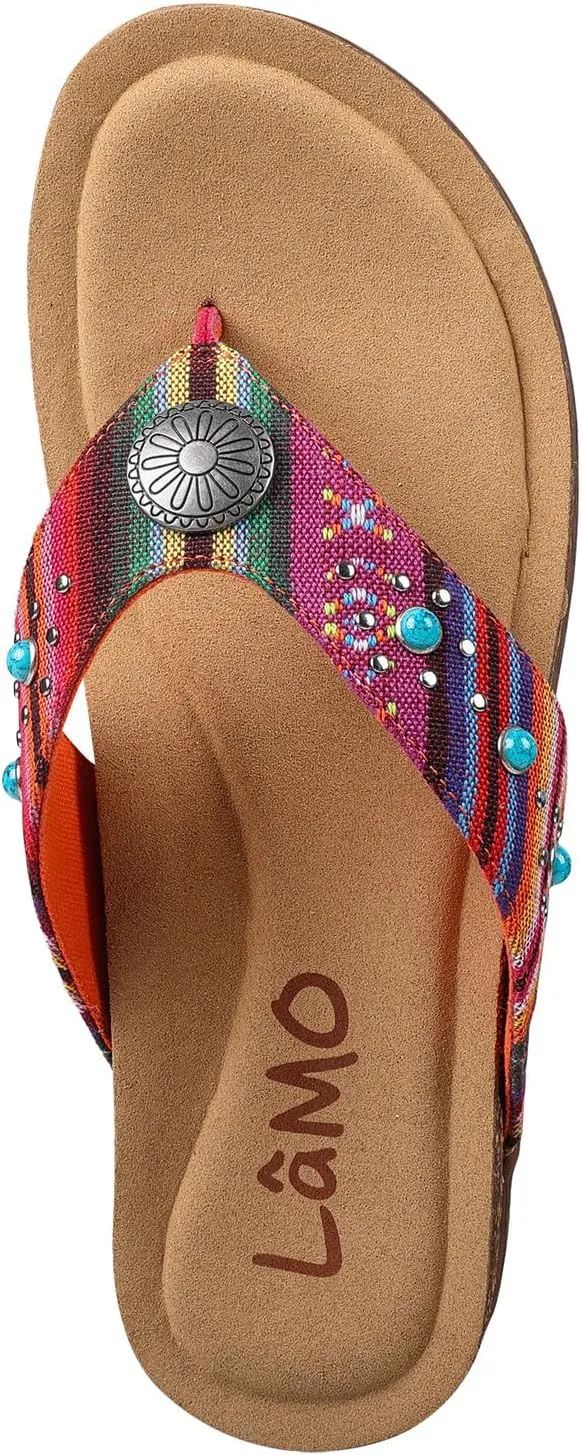Lamo Women's Jovie Flip Flops for women – Durable Rubber and Cork Outsole, Breathable Microfiber Footbed for Superior Comfort, Stylish and Convenient womens flip flops