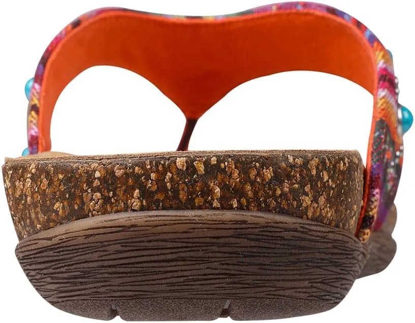 Lamo Women's Jovie Flip Flops for women – Durable Rubber and Cork Outsole, Breathable Microfiber Footbed for Superior Comfort, Stylish and Convenient womens flip flops
