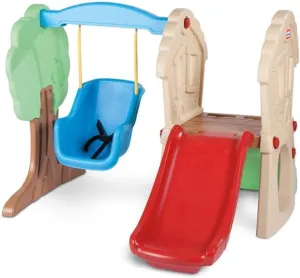 Little Tikes Hide & Seek Climber and Swing, Indoor Outdoor with Slide - Easy Set Up - Toddler Playset, 53.50''L x 52.00''W x 41.00''H