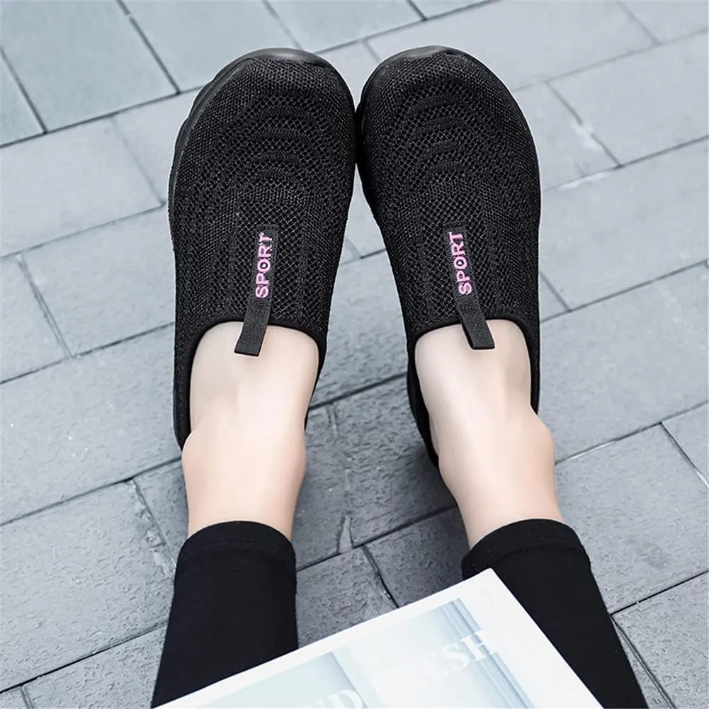 LLTMALL Women's Lightweight Closed Toe Slippers Slip-on Backless Sneakers Mesh Mule Shoes