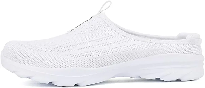 LLTMALL Women's Lightweight Closed Toe Slippers Slip-on Backless Sneakers Mesh Mule Shoes