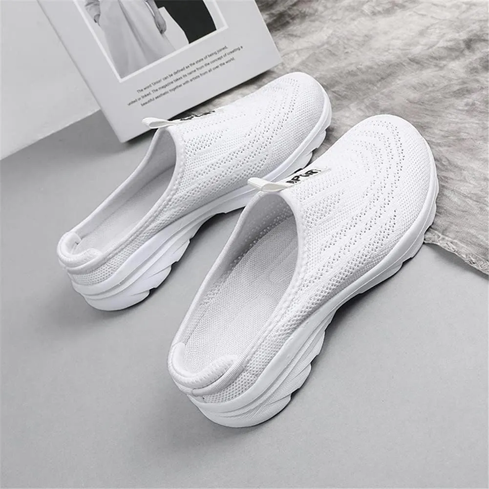 LLTMALL Women's Lightweight Closed Toe Slippers Slip-on Backless Sneakers Mesh Mule Shoes