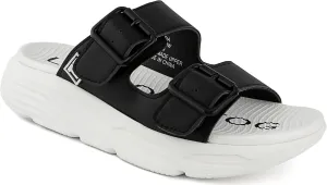 LONDON FOG Womens Neeta Comfort Platform Sandal Womens Sandal Slip On Sandal With Buckles