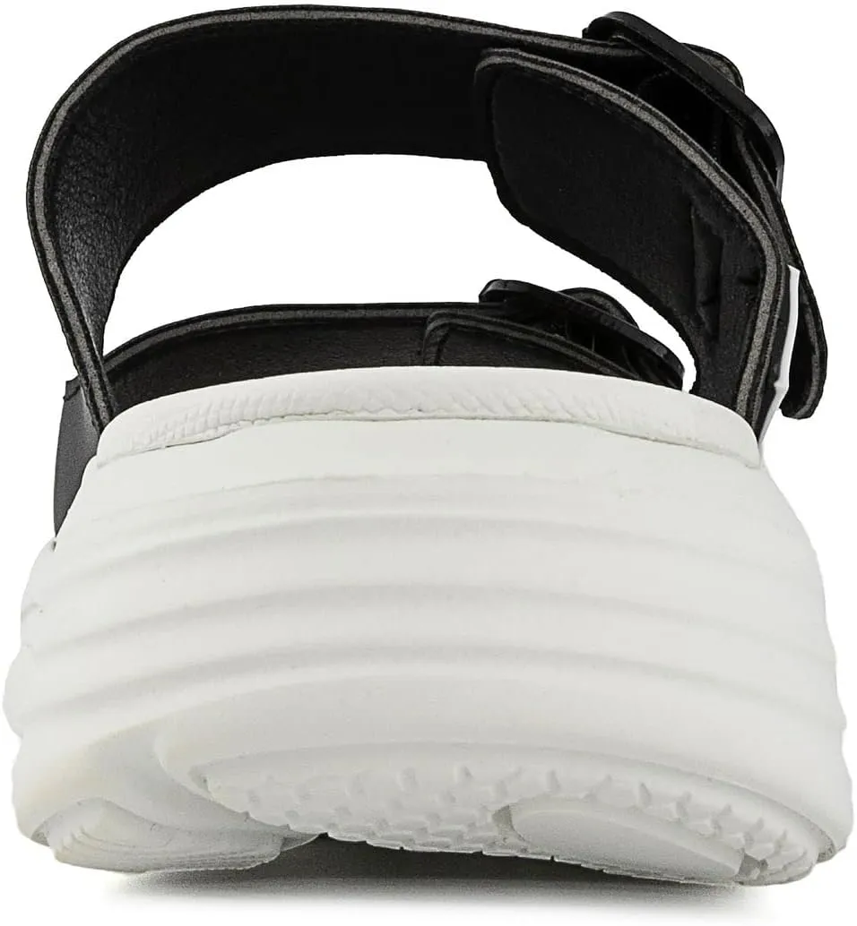 LONDON FOG Womens Neeta Comfort Platform Sandal Womens Sandal Slip On Sandal With Buckles