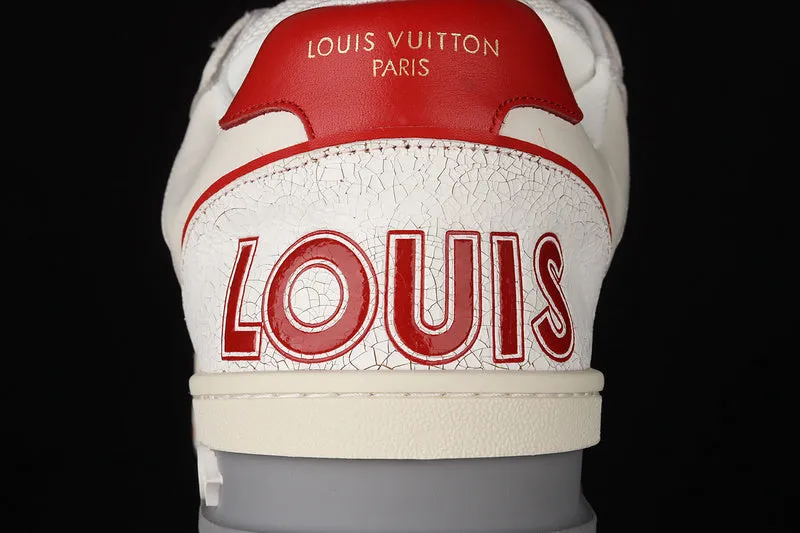 Louis Vuitton Trainer Low 'White Red Mesh'