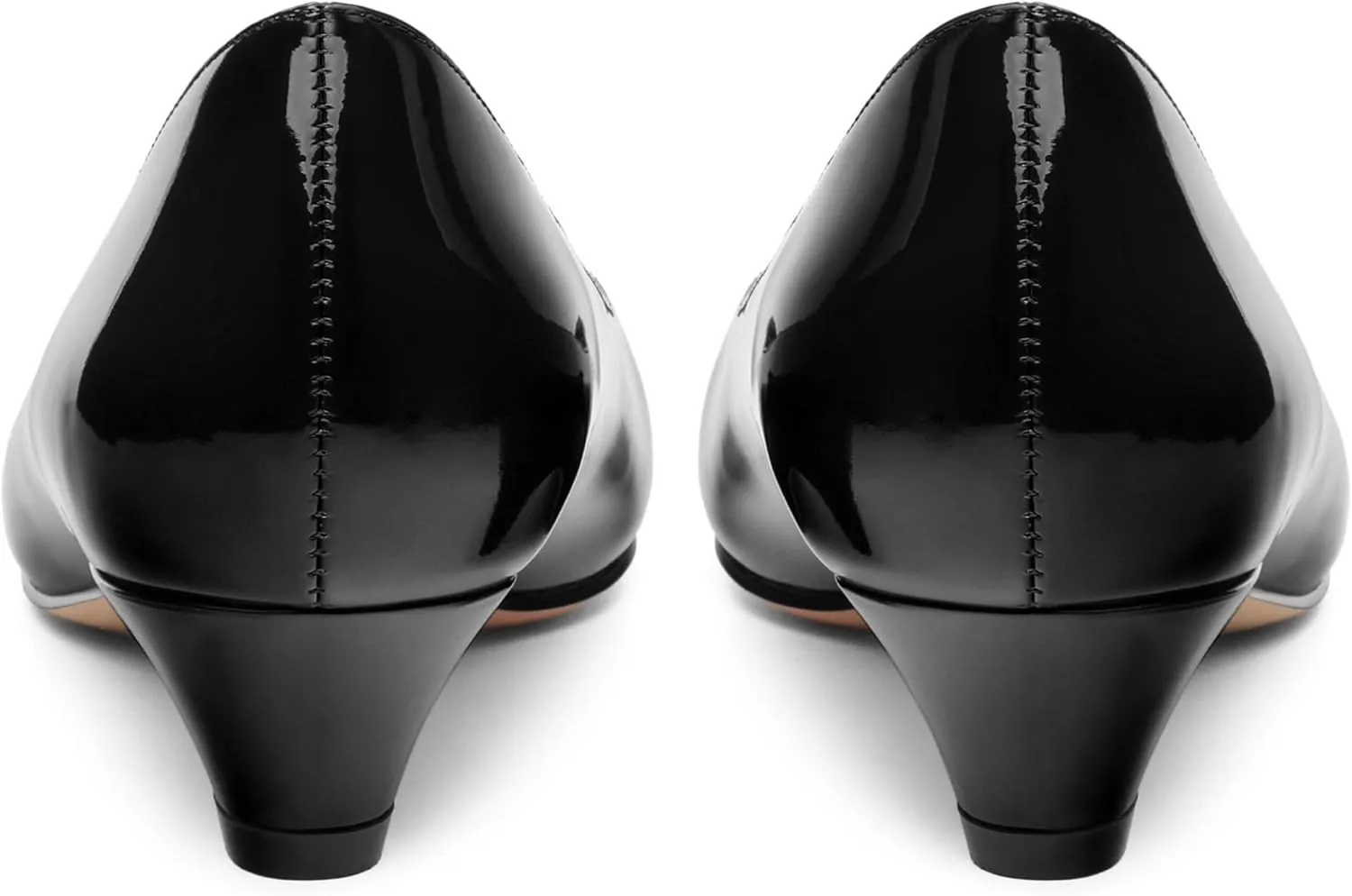 Low Heel Kitten Heel Shoes for Women. The Small Square Shaped Toe Cap is Classic and Fashionable, and They are Suitable for Various Occasions. 1.4 inches
