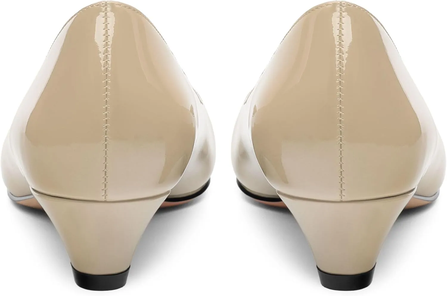 Low Heel Kitten Heel Shoes for Women. The Small Square Shaped Toe Cap is Classic and Fashionable, and They are Suitable for Various Occasions. 1.4 inches
