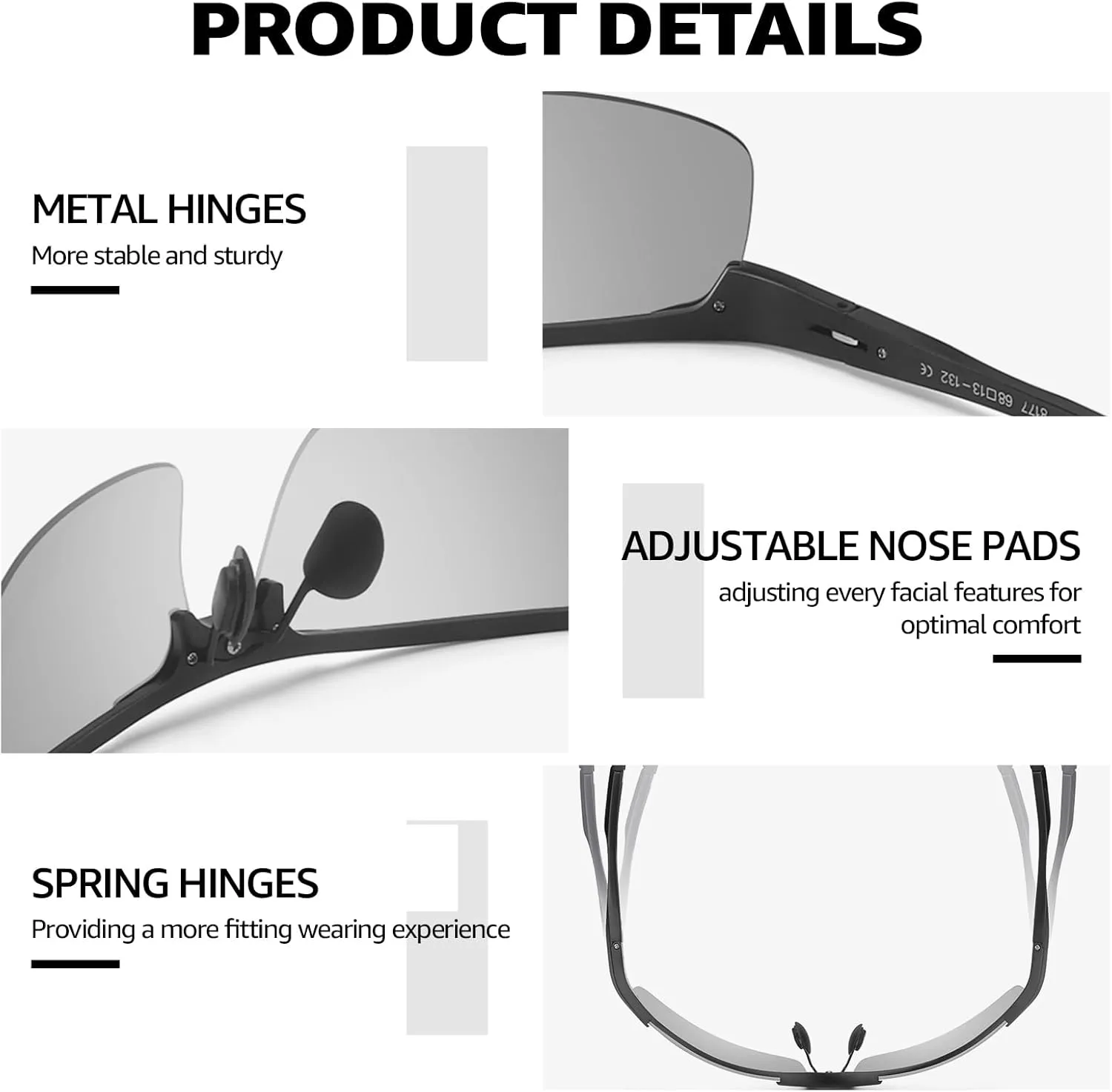 LVIOE CAT.2 Night Vision Glasses for Driving Ultra Light Al-Mg Polarized Sunglasses Men Reduce Glare for Day & Night N8177G