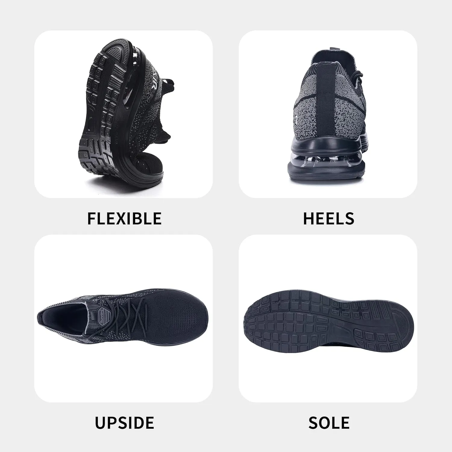 MAFEKE Mens Air Running Shoes Slip On Tennis Sneakers Lightweight Athletic Gym Jogging Fitness Sport Walking Shoes US 7-13