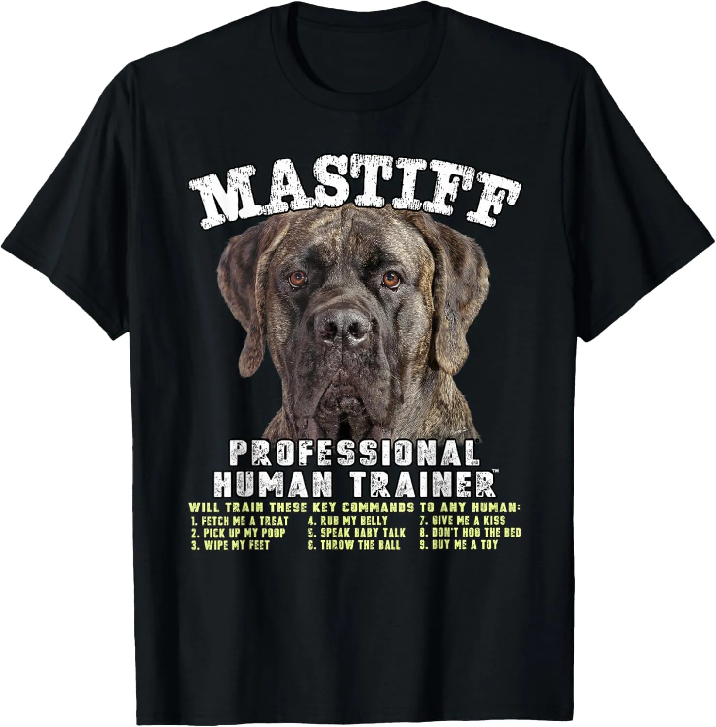 Mastiff Brindle Professional Human Trainer T-Shirt