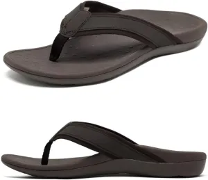 MEGNYA Comfortable Orthotic Plantar Fasciitis Toe Post for Mens, Lightweight Casual Sandals for Foot and Heel Pain Relief, Orthopedic Walking Flip-Flops with Arch Support