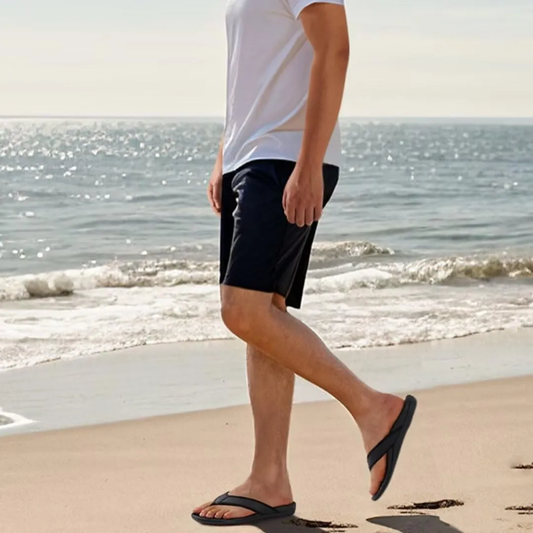 MEGNYA Comfortable Orthotic Plantar Fasciitis Toe Post for Mens, Lightweight Casual Sandals for Foot and Heel Pain Relief, Orthopedic Walking Flip-Flops with Arch Support