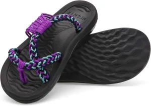 MEGNYA Women's flip Flops Sandals Arch Support, Comfortable Walking Sandals, Water Sandals Perfect for The Beach/Long Walks/Poolside
