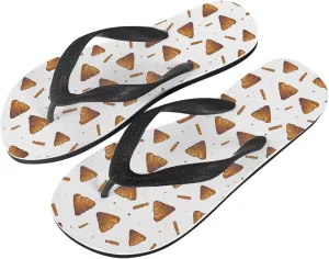 Men American Flag Flip Flop Sandal, Daisy Classic Thongs Sandals for Beach Men's Comfortable Flip Flops Sandals