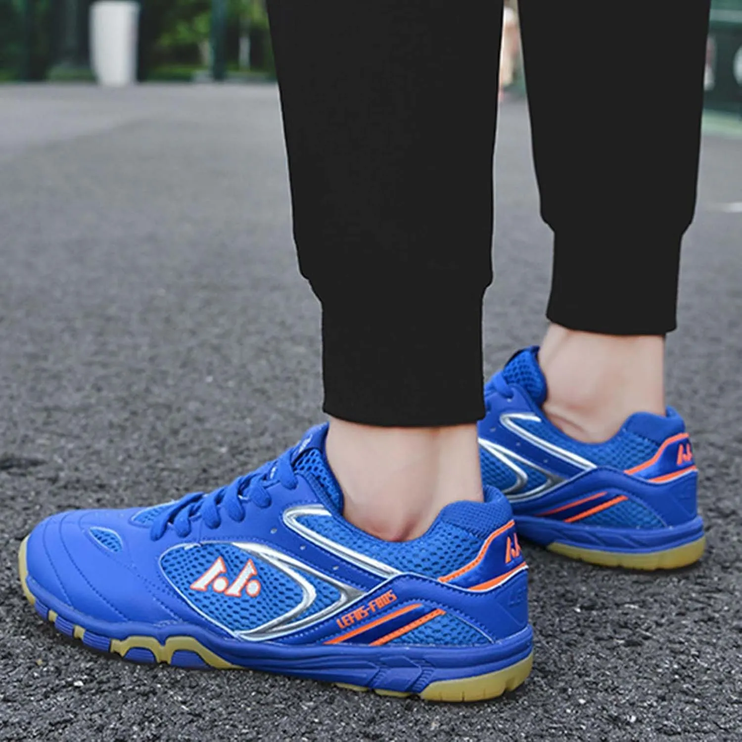 Men Tennis Shoes Lightweight Pickleball Court Trainer Indoor Outdoor Badminton Sneakers for Basketball Squash Volleyball