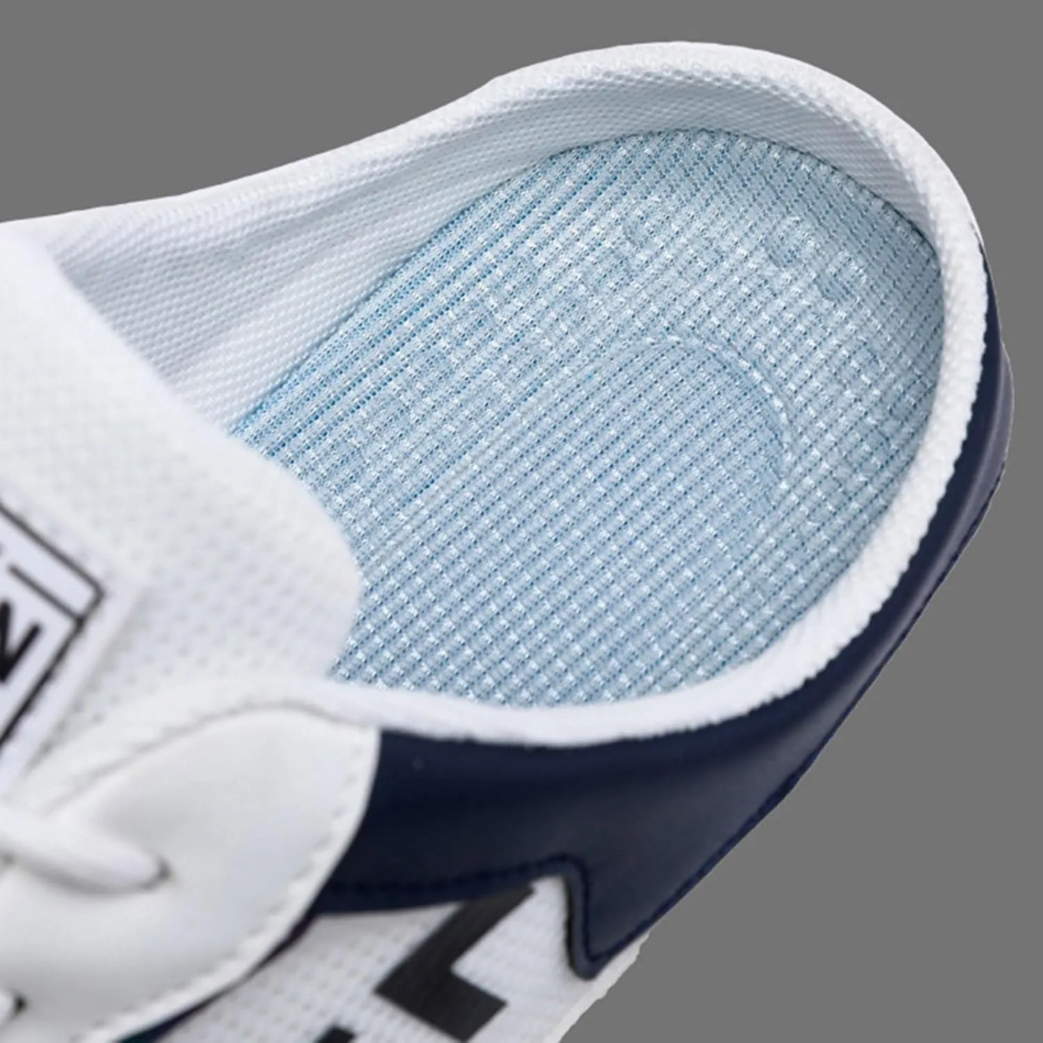 Men's Breathable Mesh Slippers Fashion Versatile Casual Shoes Lightweight Comfort Half Cap Toe Hiking Slippers