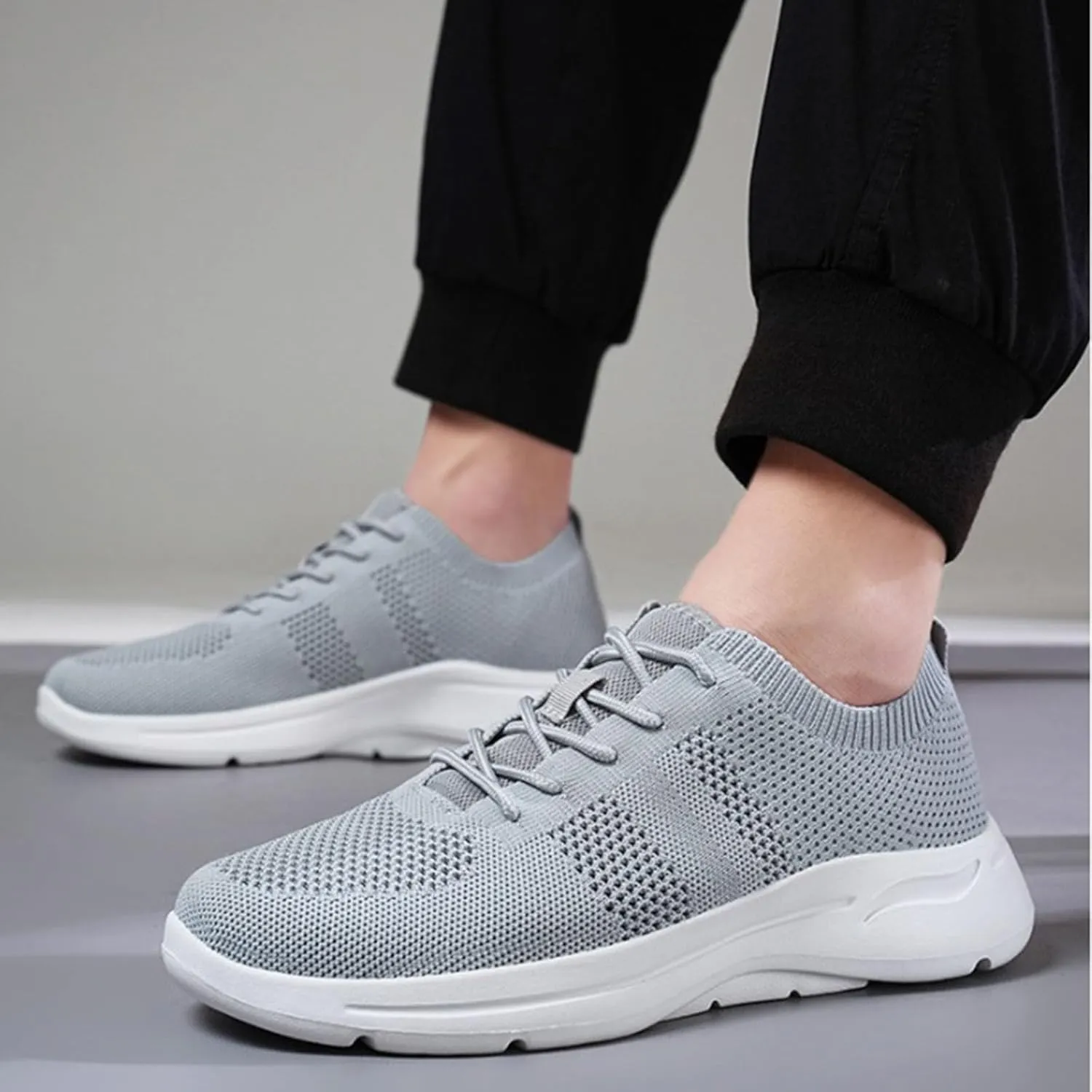 Men's Casual Dress Sneakers Oxfords Business Mesh Running Shoes for Women Casual Men Casual Dress Shoes Brown Sneakers Waterproof Tennis Shoe Trainers Shoe