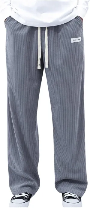 Men's Lightweight Jogging Pant Pull-On Work Joggers Baggy Sports Casual Sweatpants Yoga Long Pants