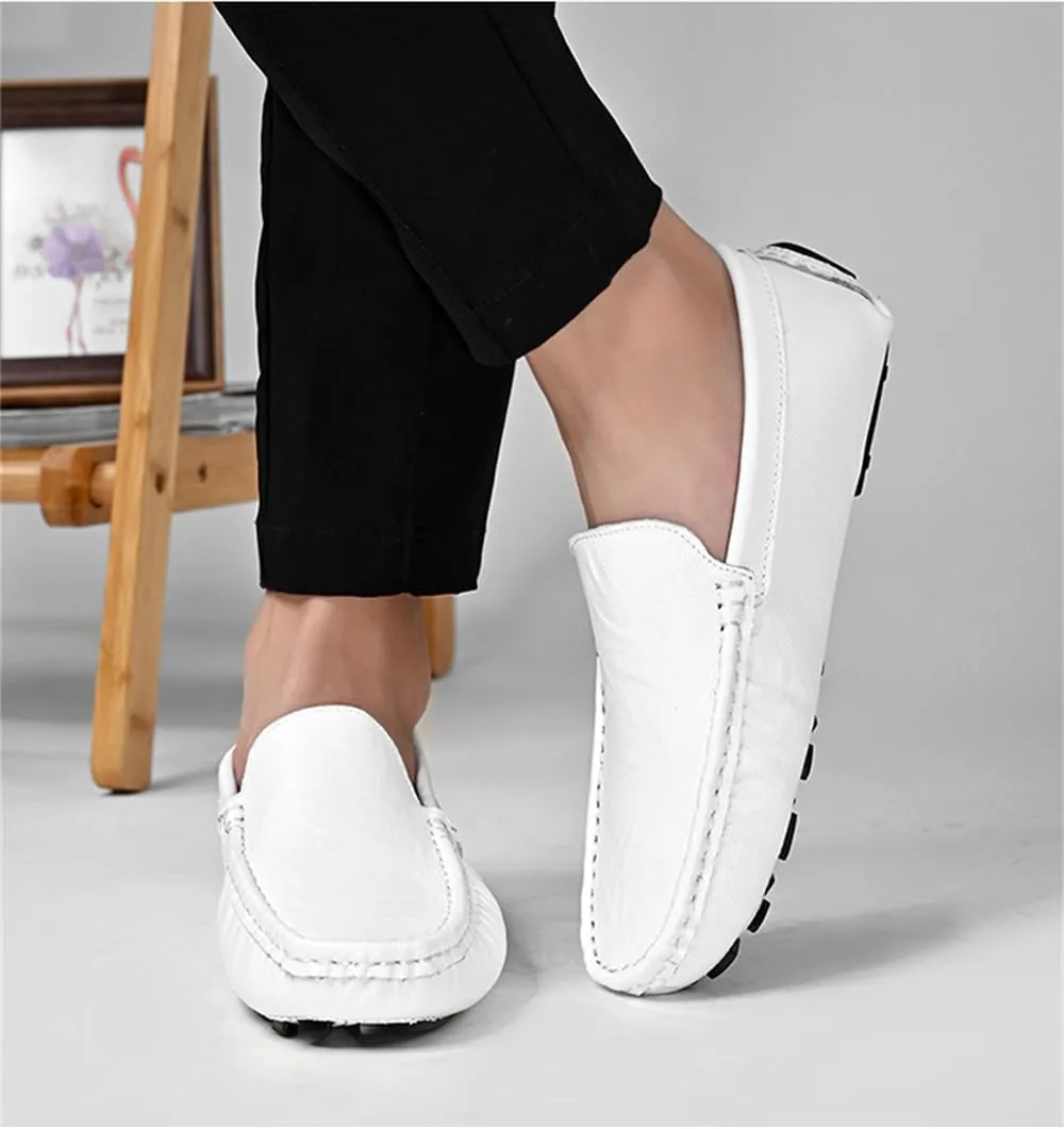 Men's Penny Loafers Moccasin Driving Shoes Slip On Soft Flats Boat Shoes