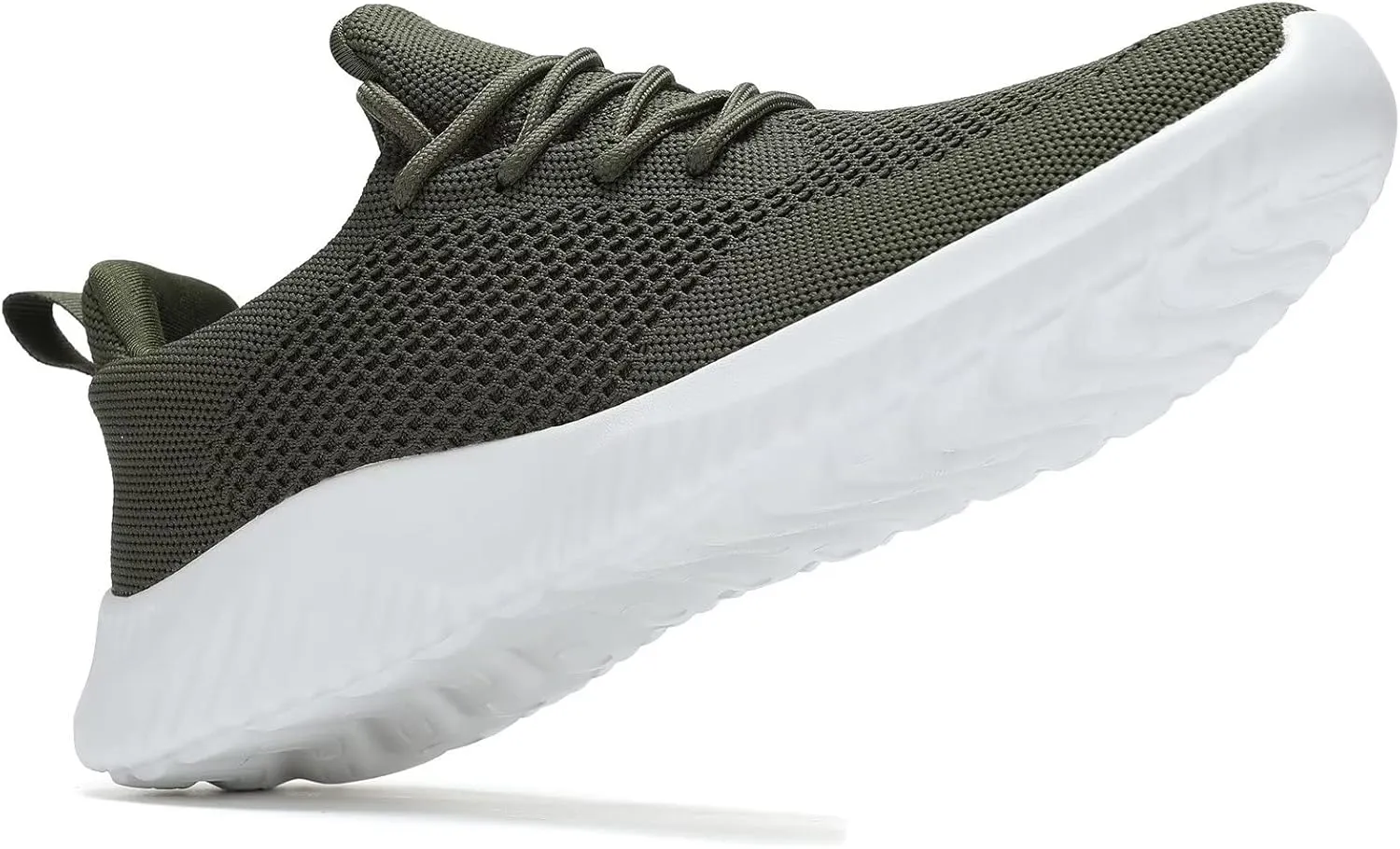Mens Slip-on Tennis Shoes Walking Running Sneakers Lightweight Breathable Casual Soft Sole Mesh Work Gym Trainers