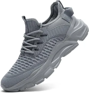 Men's Slip on Walking Shoes Tennis Running Sneakers Lightweight Breathable Casual Soft Sole Comfort Work Gym Trainers