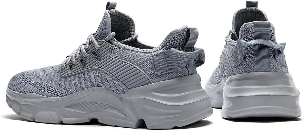 Men's Slip on Walking Shoes Tennis Running Sneakers Lightweight Breathable Casual Soft Sole Comfort Work Gym Trainers