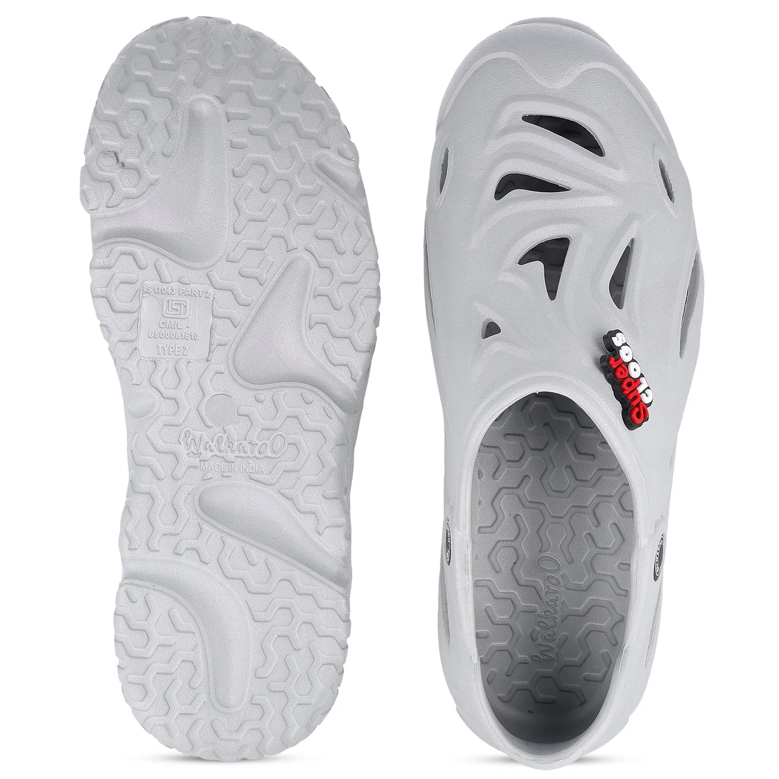 Men's Superclogs  - WC8765 Light Grey