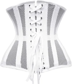 MESH CORSET IN WHITE