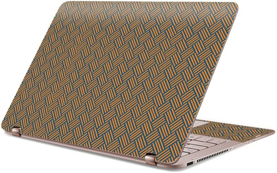 MightySkins Skin Compatible with Asus Zenbook Flip UX360UA 13" (2017) - Orange Blue Basket | Protective, Durable, and Unique Vinyl Decal wrap Cover | Easy to Apply, Remove | Made in The USA
