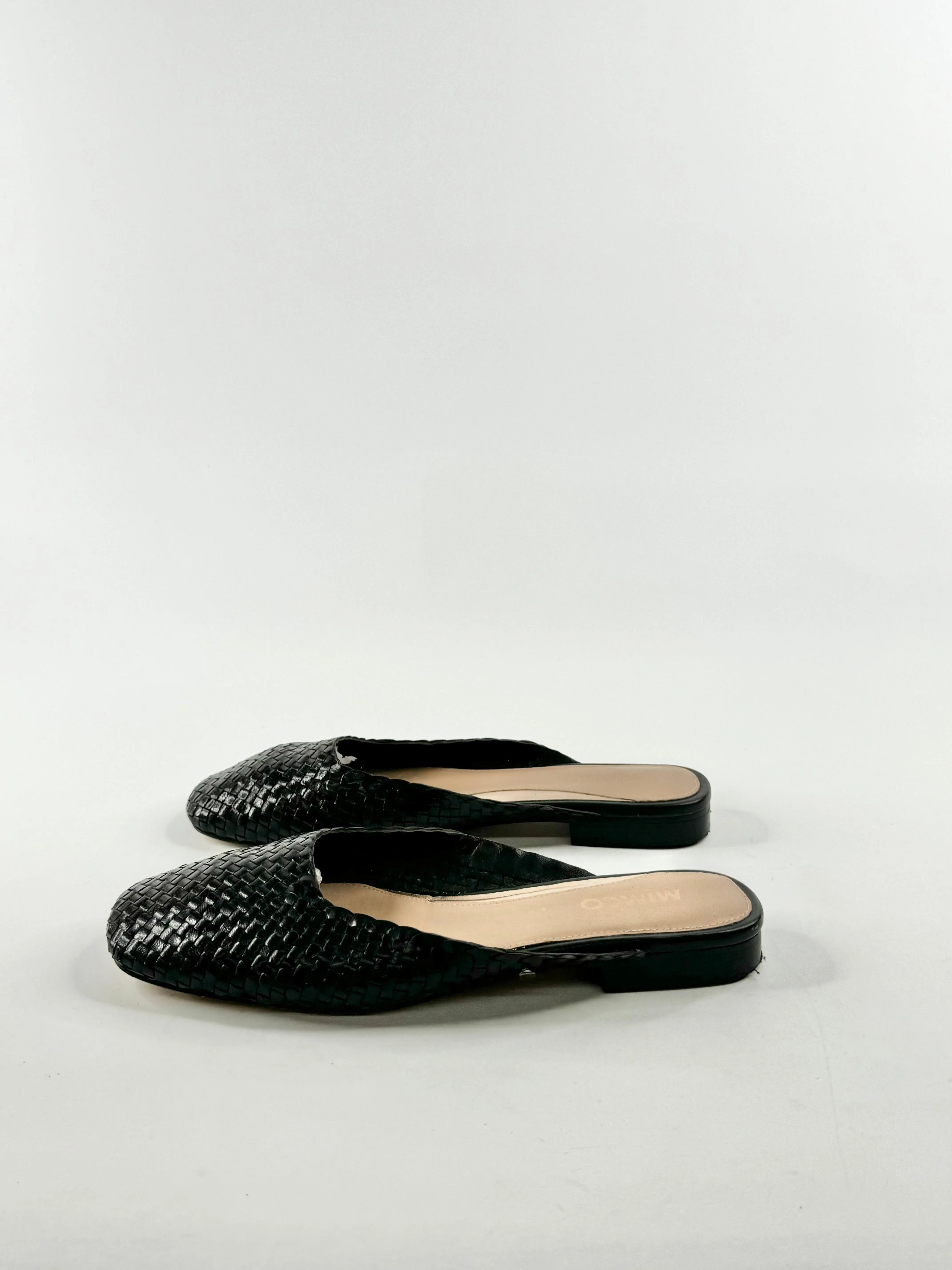 Mimco Black Woven Flat Mules - EU38