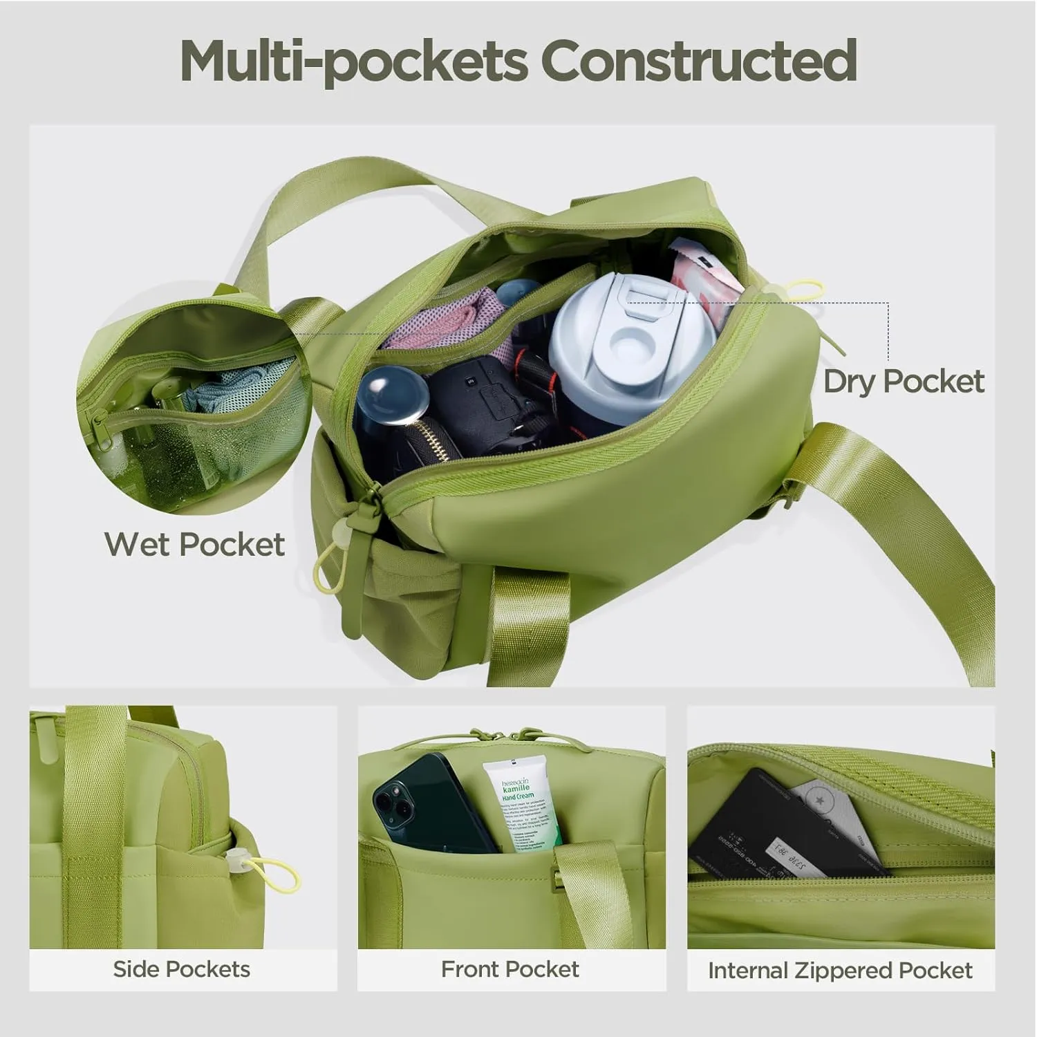 Mini Gym Bag for Women Girls Small Gym Tote Bag with Wet Compartment Waterproof Travel Duffle Bag Cute Workout Sport Bag