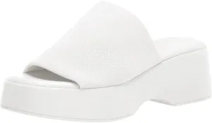 Minshluu Womens Wedge SIides Sandals Platform Open Toe Slip On Elastic Band Wedges Shoes