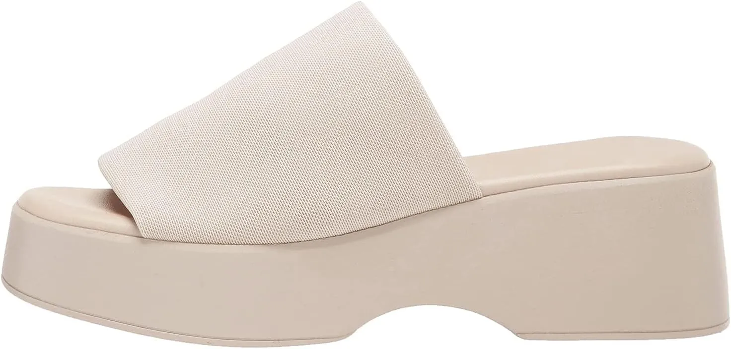 Minshluu Womens Wedge SIides Sandals Platform Open Toe Slip On Elastic Band Wedges Shoes
