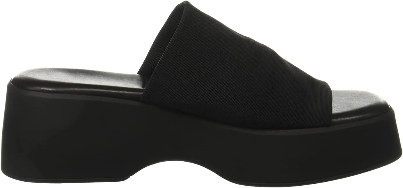 Minshluu Womens Wedge SIides Sandals Platform Open Toe Slip On Elastic Band Wedges Shoes