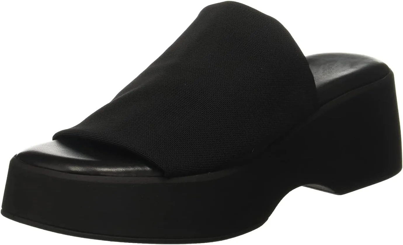 Minshluu Womens Wedge SIides Sandals Platform Open Toe Slip On Elastic Band Wedges Shoes