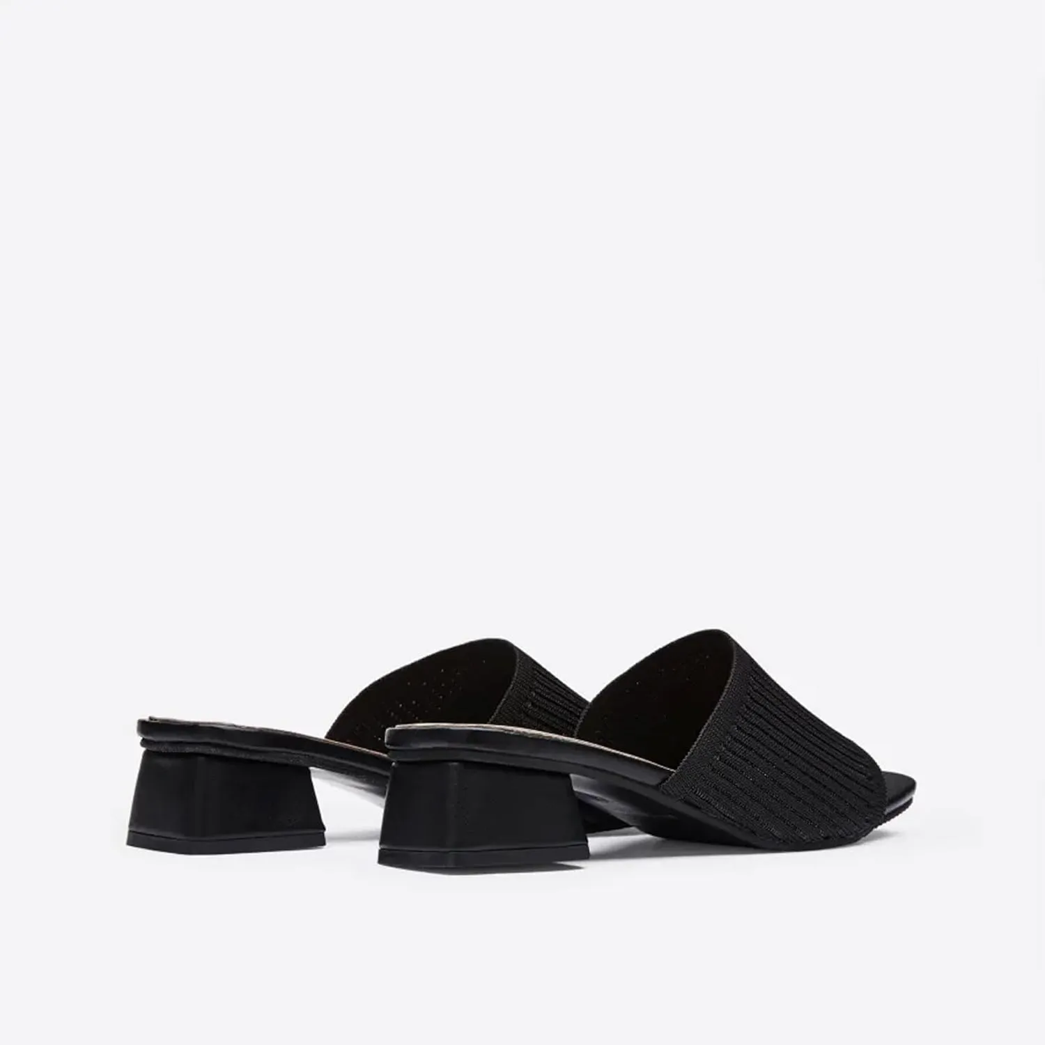 Mousse FIT Women's Breathable Chunky Square Toe Mule Sandals