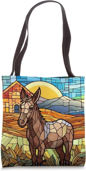 Mule Lover Mosaic Style Tote Bag