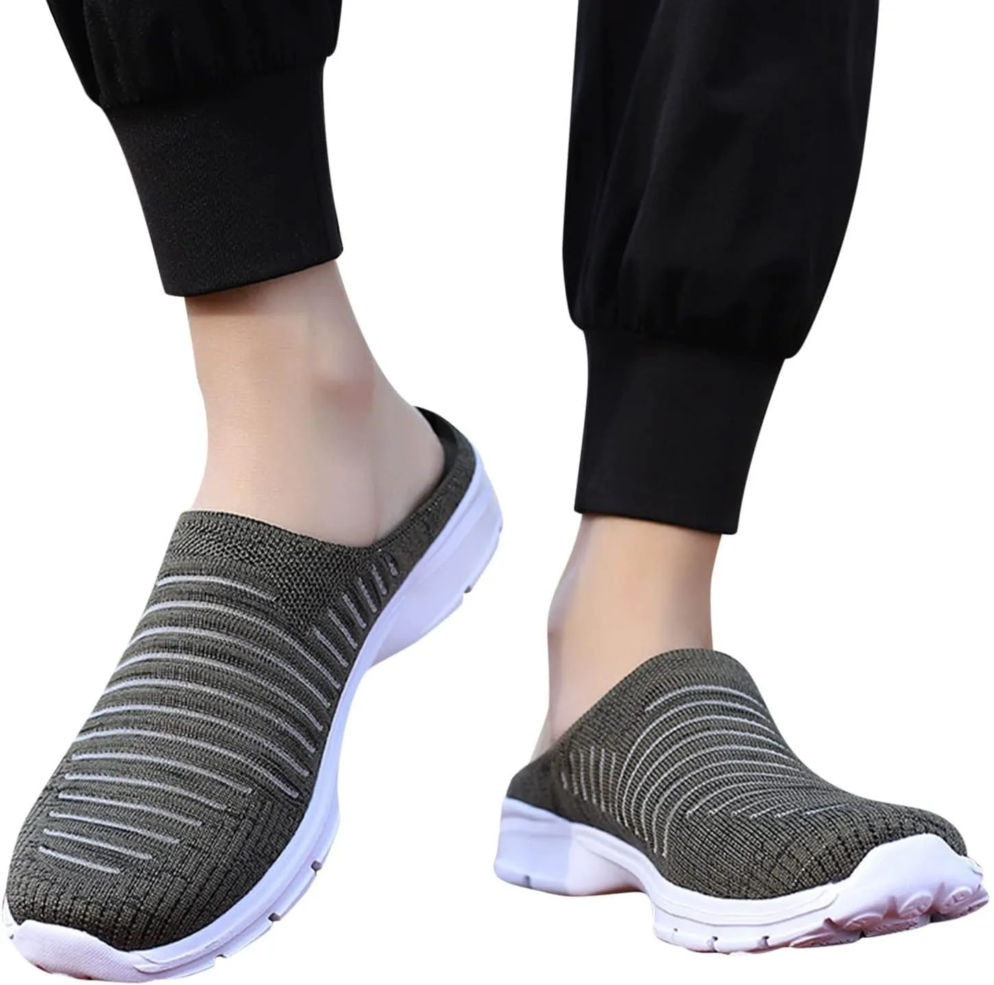 Mules for Women 2025 Backless Walking Sneakers Slip On Shoes Women Boots Shoes Casual Shoes Sneakers Steel Toe Tennis Shoe Loafers Casual Slip On