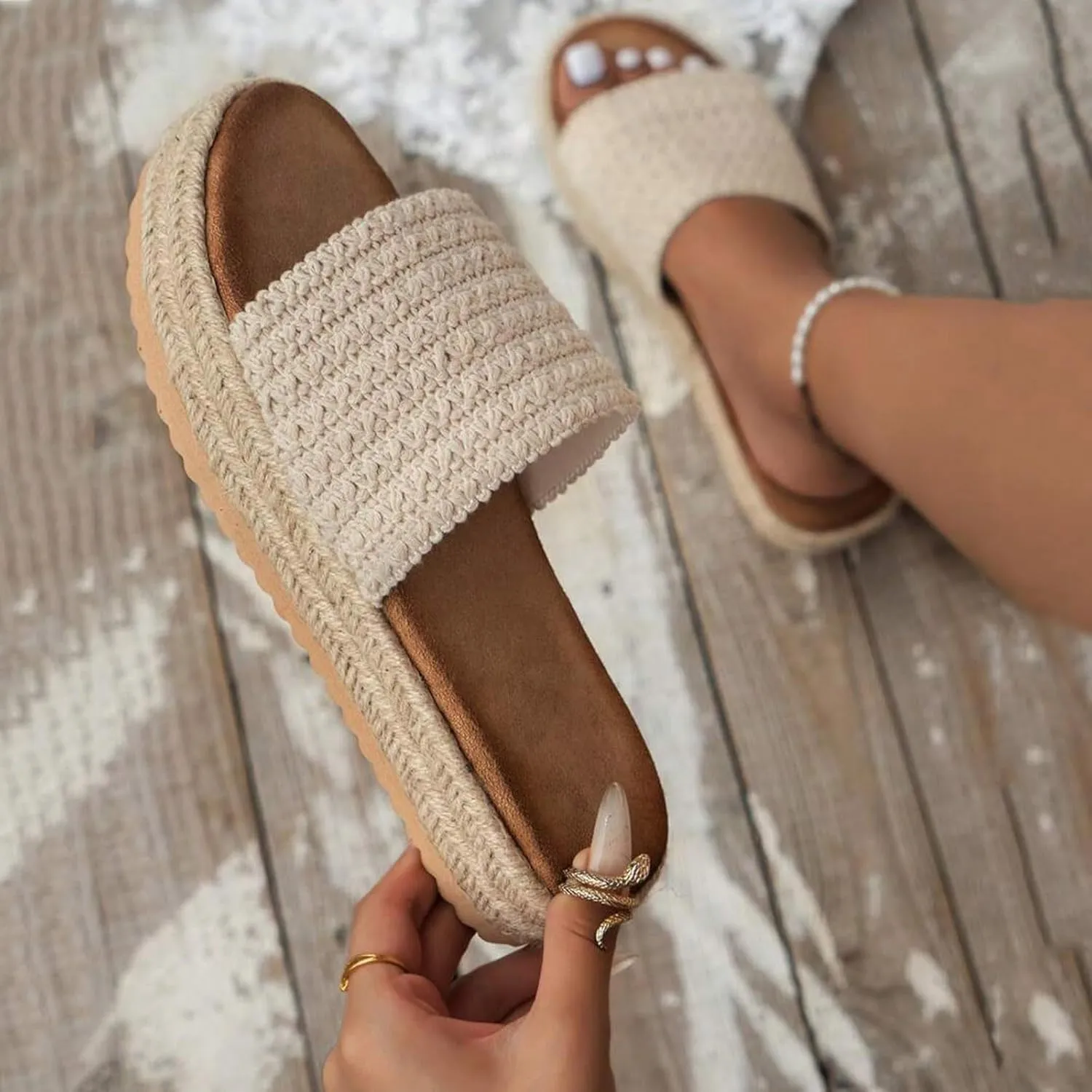 Mules for Women Wedge Sandals Comfortable Dressy Summer Closed Toe Casual Slip On Shoes with Adjustable Hook Loop Alicegana Comfort on Walking Orthopedic Low Heel Sandal Mule Slippers Clogs
