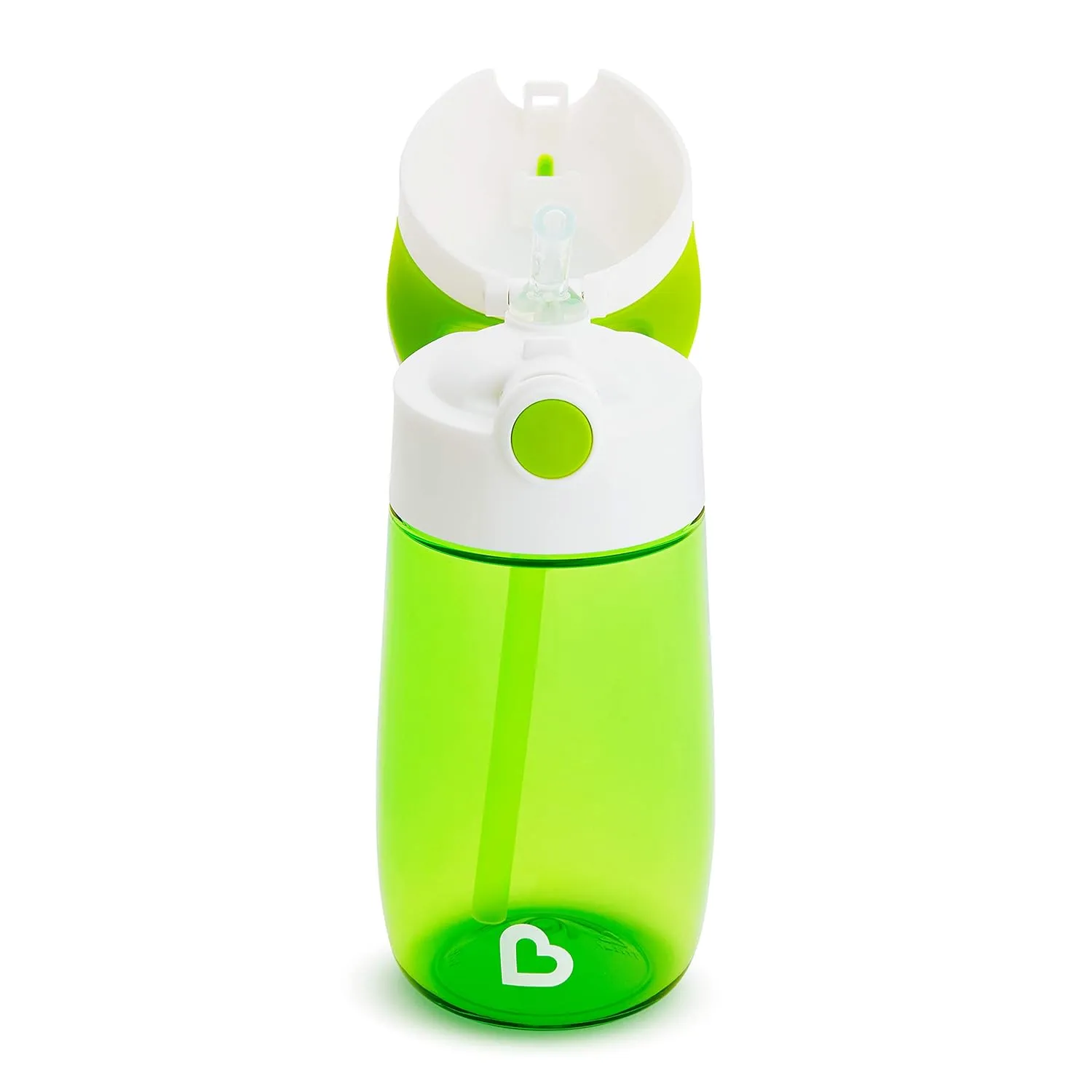 Munchkin Flip and Go Tritan Straw Cup, 12 Ounce, Green