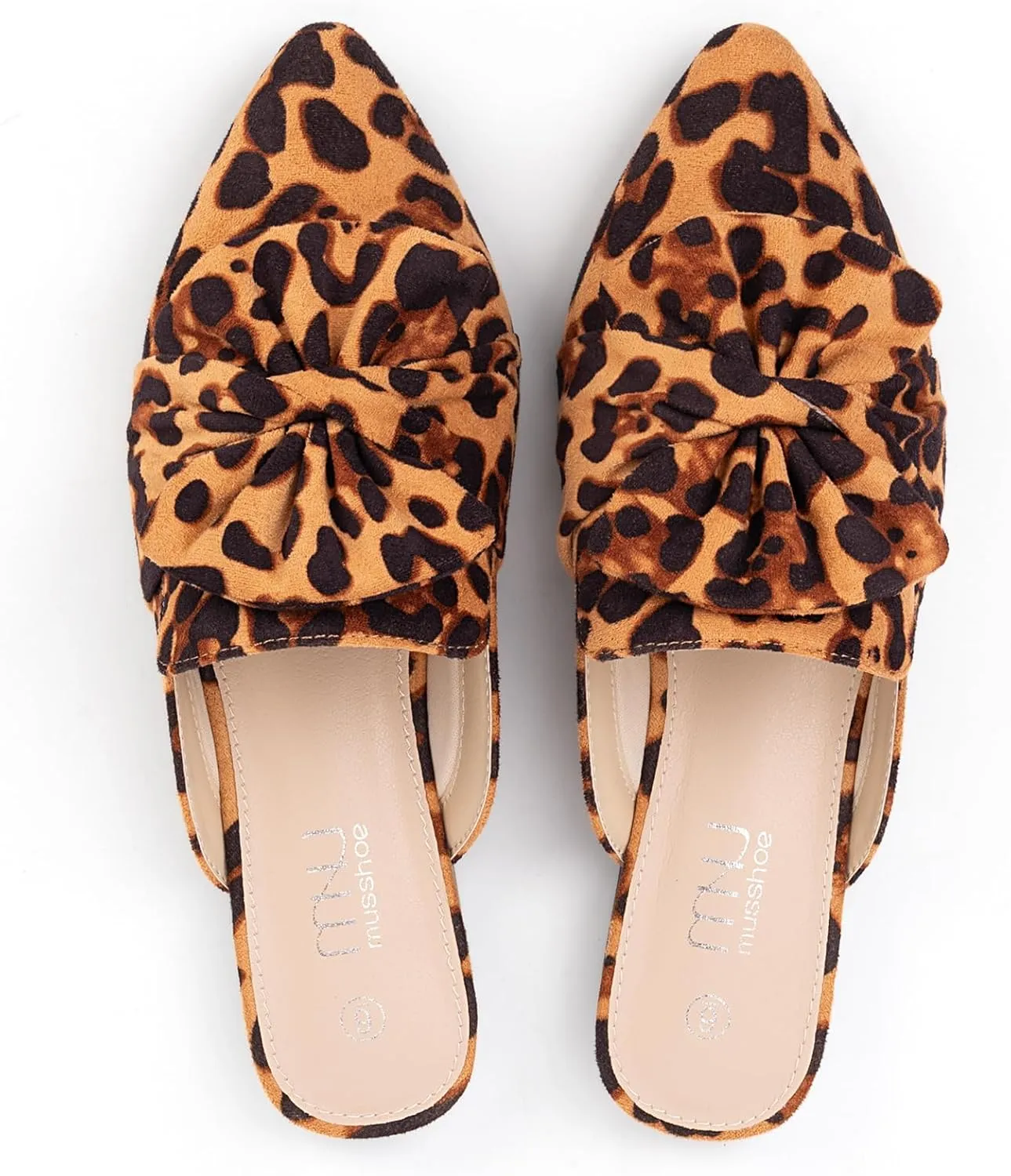 MUSSHOE Women Mules: Pointed Toe Flats - Comfortable Slip on Work Loafers for Professional Woman Aged 25-40 Casual Classic Dressy 2025