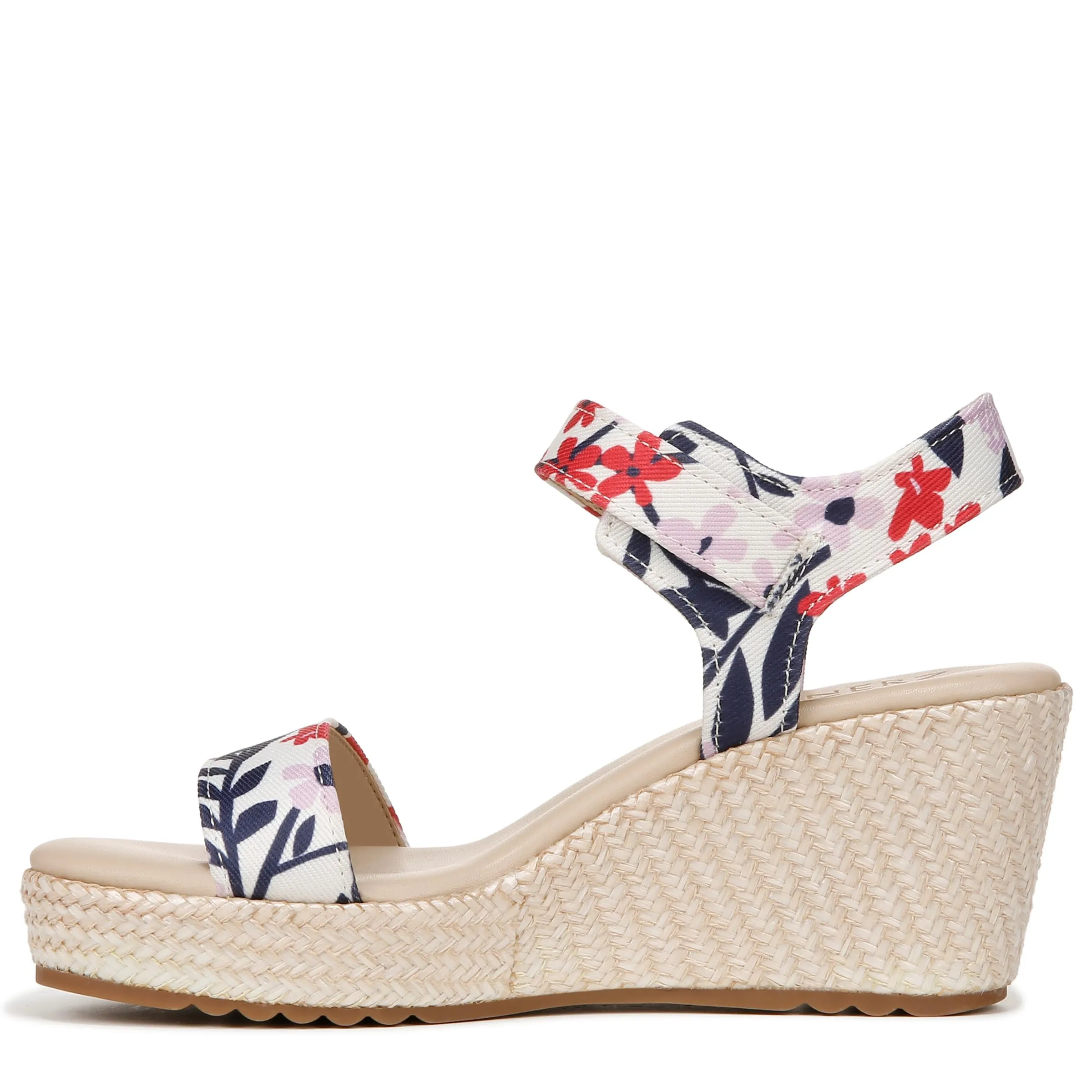 Naturalizer Womens Stella Open Toe Wedge Sandal Lilac Multi Floral 6.5 M