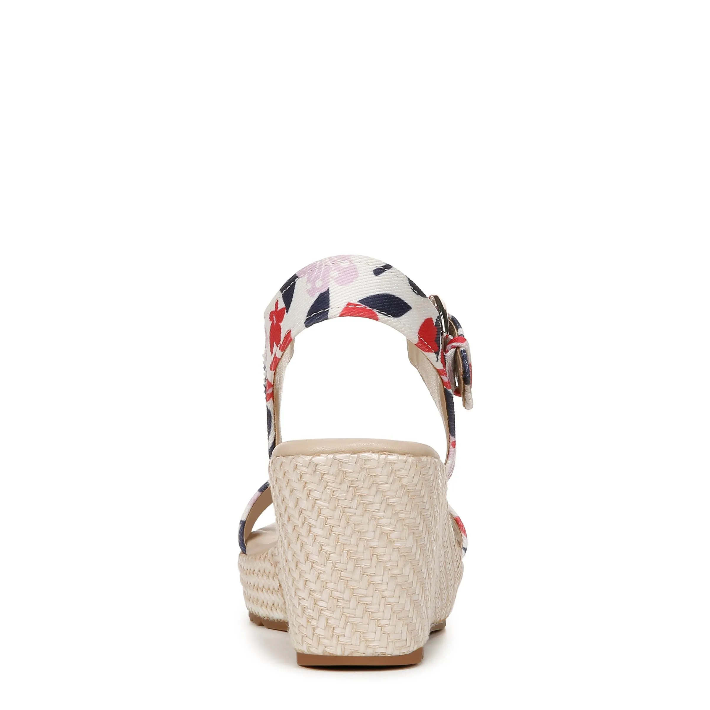 Naturalizer Womens Stella Open Toe Wedge Sandal Lilac Multi Floral 6.5 M