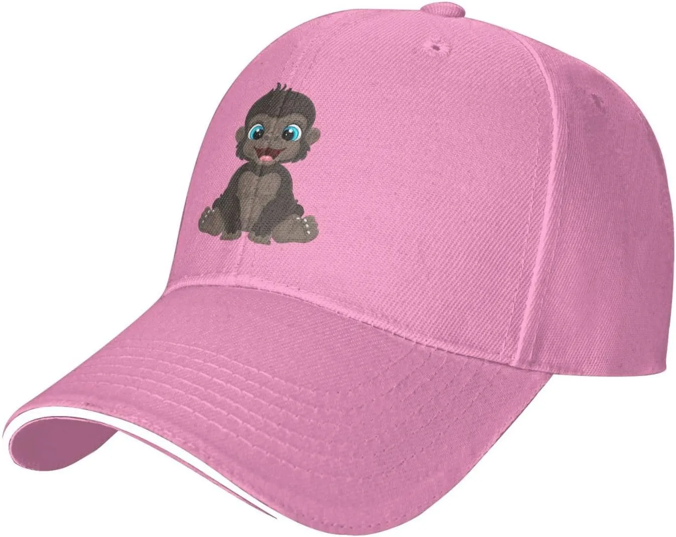 Naughty Little Monkey Baseball Cap for Men Women Hat Adjustable Trucker Caps Ball Cap